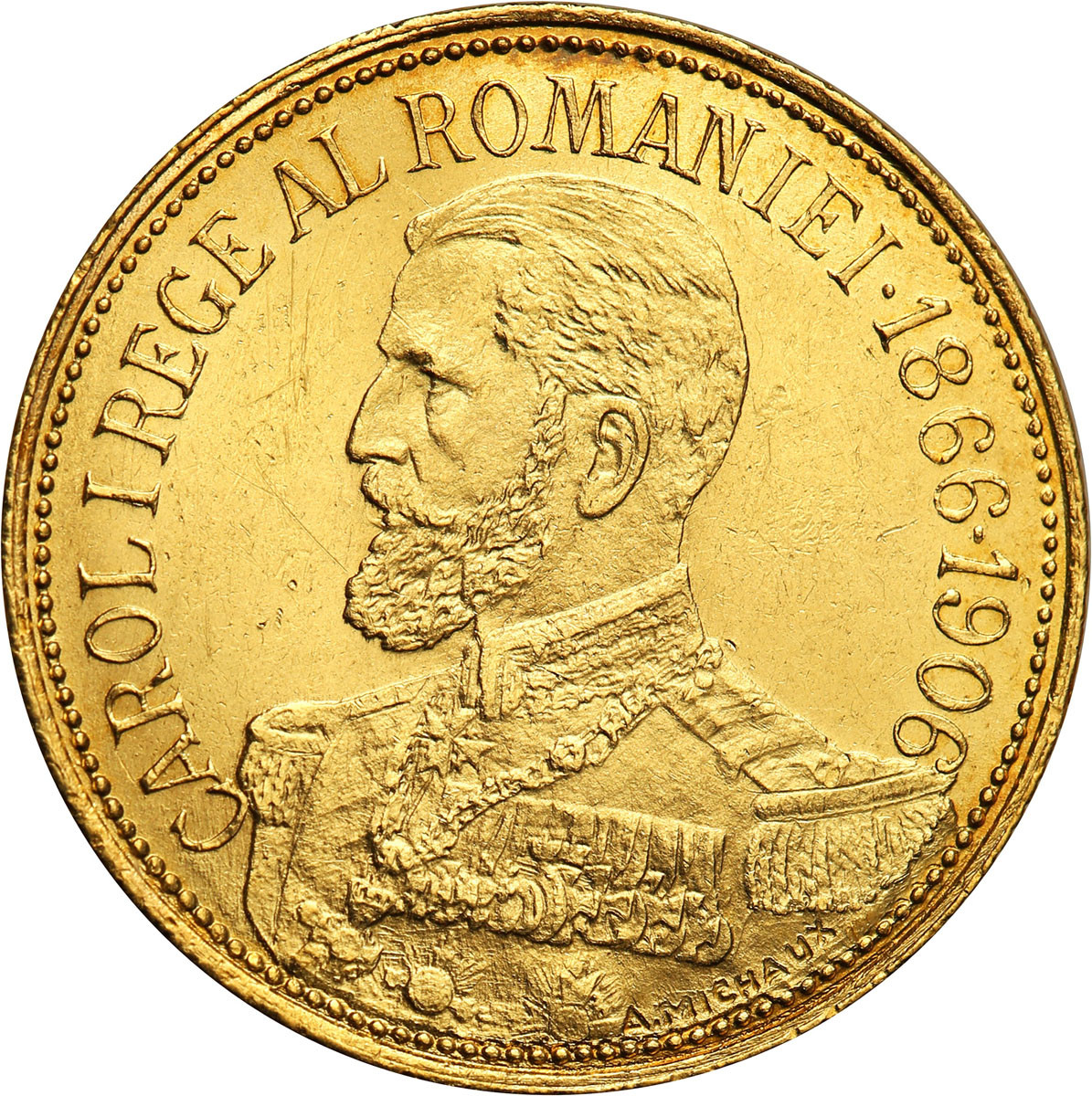 Rumunia. Karol I (1866-1914) 12 1/2 lei 1906, Bruksela - RZADKIE